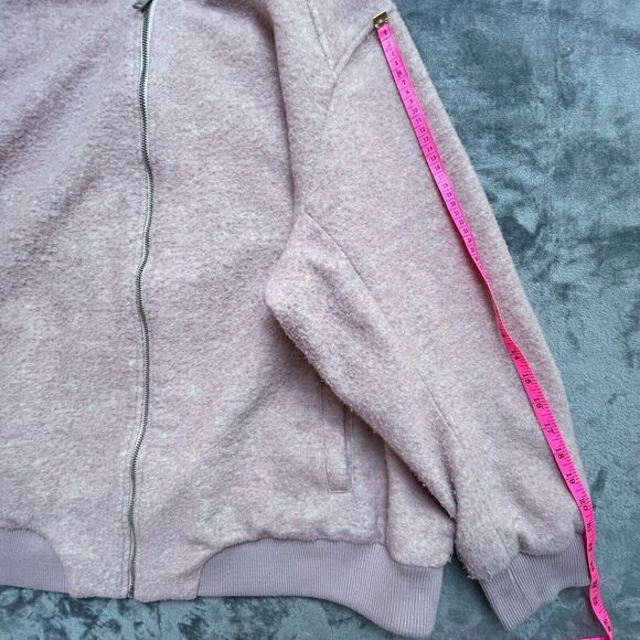 Old Navy Coat Womens Plus 3XL Pink Jacket Cozy Warm Bomber Preppy Girly - Picture 6 of 6